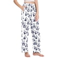 thumbnail image 2 of Dailycode Women's Pajama Pants Wide Leg Lounge Pj Bottoms With Pockets Various Pose Pandas, 2 of 7