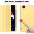 thumbnail image 3 of New iPad Pro 11 Inch Case 2021(3rd Gen)/2020(2nd Gen) with Pencil Holder,Smart iPad Case [Support Touch ID and Auto Wake/Sleep] with Auto 2nd Gen Pencil Charging (Yellow), 3 of 4