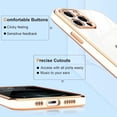 thumbnail image 6 of Case Compatible with iPhone 12 Pro Max Case Crystal Clear Transparent Design Back Bumper Shockproof Slim Fit Soft TPU Silicone Protective Phone Case Cover for iPhone 12 Pro Max, White, 6 of 7