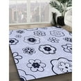 thumbnail image 3 of Ahgly Company Machine Washable Indoor Rectangle Transitional Lavender Blue Area Rugs, 7' x 10', 3 of 7