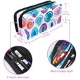 thumbnail image 5 of MUOOUM Pencil Case, Splash Circles Watercolor Pattern Large Capacity Pencil Pouch Stationery Pen Bag, 5 of 7