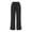 Black, variant on Women's Wide Leg Pants, Elastic Drawstring Waist Casual Trousers with Split Hem, Trendy Athleisure Pants for Commuting, Daily Wear, and Relaxed Style-White