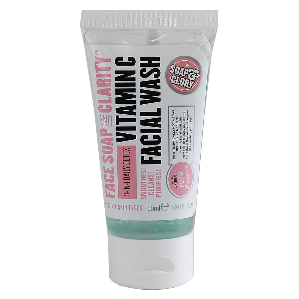 Soap and glory face wash review Soap & Glory Face Soap And Clarity 3 in 1 Facial Wash, Travel Size 1