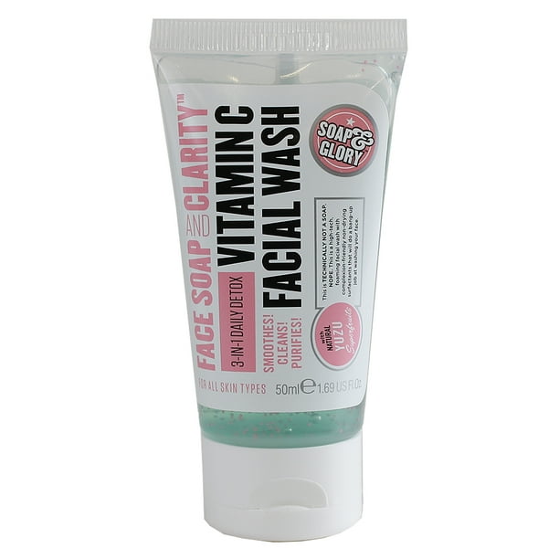 Soap & Glory Face Soap And Clarity 3 in 1 Facial Wash, Travel Size 1