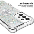 thumbnail image 2 of for Samsung Galaxy A13 4G (Not 5G) Glitter Case with Ring Holder, Bling Sparkle Floating Liquid Soft TPU Cushion Fashion Clear Case Cover for Samsung Galaxy A13/A13 4G Lite  Silver, 2 of 14