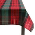 thumbnail image 2 of Fennco Styles Classic Red & Green Holiday Tartan Plaid Tablecloth 67"W X 104"L - Multicolored Table Cover with Gold Lurex for Christmas Décor, Winter Holidays, Family Gatherings, and Special Occasion, 2 of 5