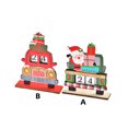 thumbnail image 3 of Advancent DIY Navidad Calendario de Adviento Festival Año Nuevo escritorio cuenta regresiva ornamento Bar Café dormitorio decoración regalo Kits de decoración para fiestas Rojo, 3 of 6