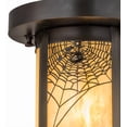 thumbnail image 3 of Meyda Tiffany 166029 Fulton Spider Web 8" Wide Flush Mount Ceiling Fixture - Brown, 3 of 7