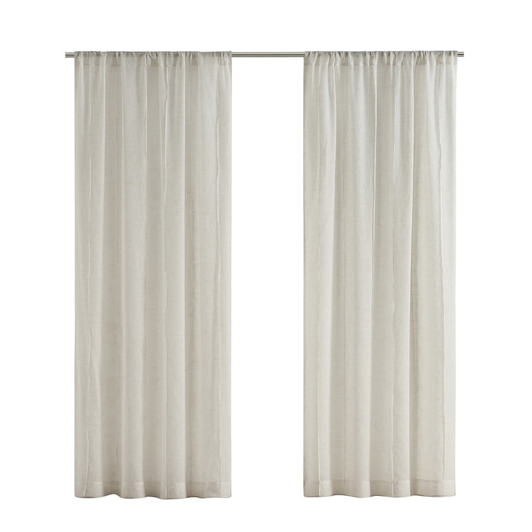 My Texas House Pintucking Stripe Rod Pocket Curtain Panel photo 2