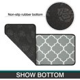 thumbnail image 3 of Moroccan Trellis Kitchen Mats Set 2 Pieces Super Waterproof Non-Slip Soft Kitchen Rugs Machine Washable Kitchen Floor Mat for Kitchen,Floor, Bathroom, Sink, Laundry (Light Gray, 17" x 24"/17" x 48"), 3 of 6