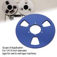 thumbnail image 3 of Empty Tape Reel, 1/4 10 Inch Recording Tape Reel, Universal Take Up Reel, 3 Holes Open Reel Audio Takeup Reel, Aluminum Alloy Replacement Empty Reel Sound Tape for Recording, 3 of 8