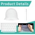 thumbnail image 2 of Highlight Cap Silicone with Holes for Precise Color Application, Reusable Professional Hair Dye Cap White, 2 of 4