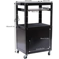 AV Presentation Cart Stand, 24 x 18 x 41.5inch Rolling Projector
