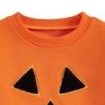thumbnail image 6 of Gerichy Toddler Baby Girl Boy Halloween Outfit Pumpkin Embroidery Knit Sweater Sweatshirt Top Fall Winter Clothes 12M-5T, 6 of 7