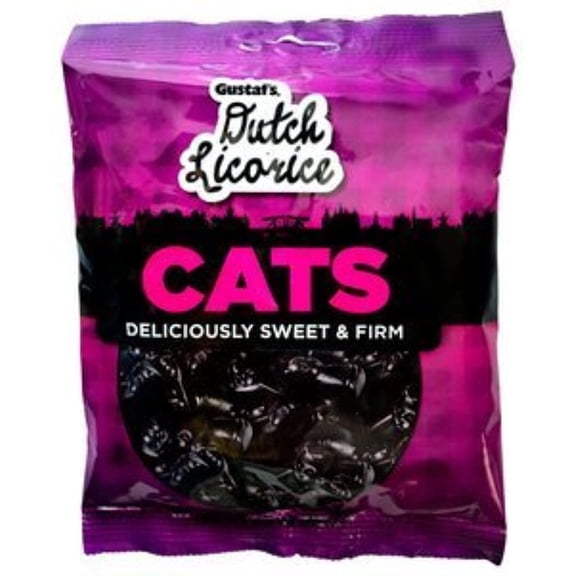 Gustafs Traditional Dutch Cats Licorice 5.2 Oz Bag (Pack Of 3)