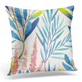 thumbnail image 1 of BSDHOME Beige Branches Floral Pattern Colorful Botanical Blue Classic Pillow Case Pillow Cover 20x20 inch, 1 of 1