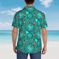 thumbnail image 3 of Lsque Boho Dreamcatcher pattern Hawaiian Shirt for Men, Unisex Summer Beach Casual Short Sleeve Button Down Shirts-Medium, 3 of 9