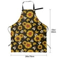 thumbnail image 6 of Goofa Sunflowers And Bww Printed Waterproof Apron 33" Chef Aprons for Men Heavy Duty Chemical Work Apron Adjustable Bib Apron, 6 of 9