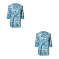 thumbnail image 2 of Blusa de manga corta Sonducket para mujer Jersey holgado para niña camisa de oficina trabajo elegante verano Type10 NO10, 2 of 6