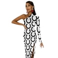 thumbnail image 5 of Black Horseshoes Half Dleeve Split Dress Bride dresses Female clothing, 5 of 6