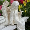 thumbnail image 4 of YIEMEEN European Sculpture Cherub Figurinee Angela Memorials Angela Garden Statue God Table, 4 of 20