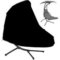 thumbnail image 1 of Funda para tumbona colgante con soporte, 420d de doble capa de poliuretano, resistente al agua y al polvo, de acero curvo, accesorio para exteriores, 1 of 5