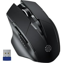 Wireless Game Mouse, Rechargeable Silent Mice with 2.4G USB Receiver For Laptop