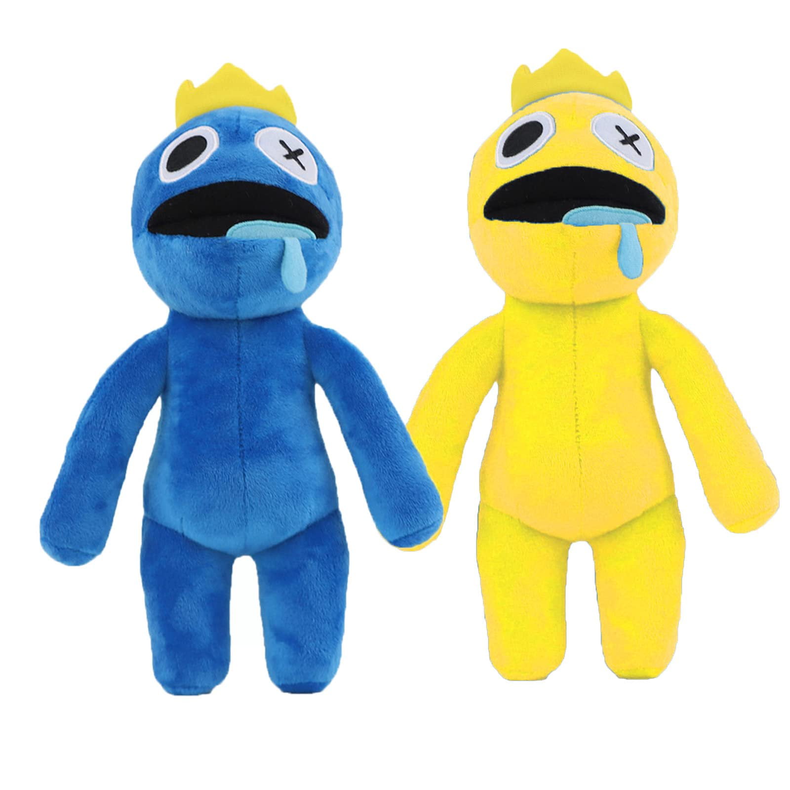 FOAUUH 2Pack Rainbow Friends Plush Toys， Rainbow Friends Plushies  Toy，Yellow Blue Rainbow Friends Stuffed Animal Plush Doll Favor Gift for  Kid