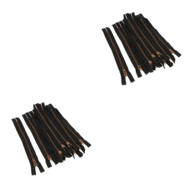 ZheElen 10 Pcs Fermeture Éclair en Résine à Bobine Extrémité Fermée pour Fournitures de Couture Noir 18x3cm 2Ensemble