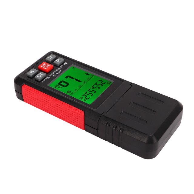 Wood Moisture Detector,Wood Moisture Meter Multifunctional Firewood Moisture Tester Cardboard Moisture Meter Exceptional Reliability