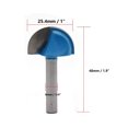 thumbnail image 4 of Rannb 1-Inch Cutting Diameter Carpenter Woodworking Round Nose Cove Box Router Bit with 1/4-inch Steel Shank-Pack of 1, 4 of 4