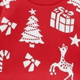 thumbnail image 6 of yocbz Little Girl Christmas Sweater Toddler Boy Girl Sweater Warm Pullover Sweatshirt Knitwear Knitted Fall Winter Clothes Red,Size for 18-24 Months, 6 of 6