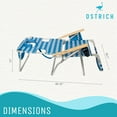thumbnail image 4 of Ostrich 3N1 Reclining Beach Chair & On-Your-Back Beach Chair, Striped Blue, 4 of 12