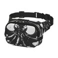 thumbnail image 2 of Disketp Abstract Ink Octopus Riñonera de Doble Capa, Bolsa de Cintura Ajustable para Viajes, Correr y Senderismo, Riñonera Ligera para Hombre y Mujer, 2 of 9