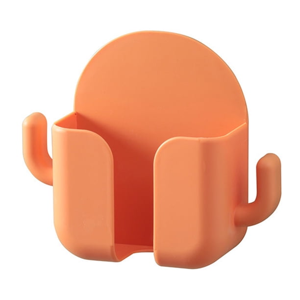 Ygjytge Caja Almacenamiento Multimedia Con Soporte para Control Remoto Montado en La Pared para (naranja)