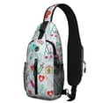 thumbnail image 1 of Educational Bookshelf Sling Backpack for Readers, Library Book Print Crossbody Daypack, Book Lover Gift Bag, 1 of 5