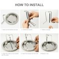 thumbnail image 2 of Labymos Grille de Rôtissage pour Poulet en Acier Inoxydable, Rôtissoire Verticale, Support pour Poulet avec Plateau d'Égouttement pour, 2 of 6