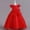 Red, variant on JINGWANGYHBD Satin Flower Girl Dress Girls A-Line Ruffle Sleeve Dresses Girl Formal Tulle Dress for Wedding Party Birthday