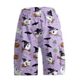 thumbnail image 5 of GrmtClth Halloween print shorts for men Funny Jack O Lantern Fun Graphic Daily Summer Shorts Loose Zipper Pocket Short Trousers Outdoor Fun Holiday Clothing Purple XL, 5 of 5