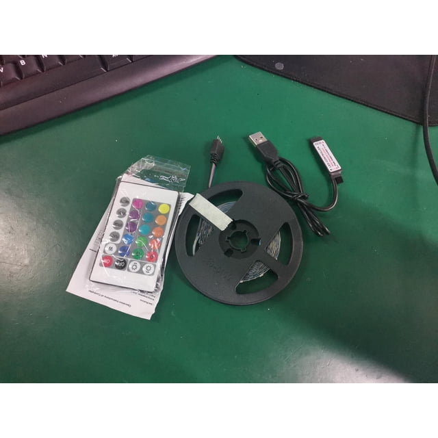Tira de luces LED RGB DC5V, cinta flexible para lámpara, iluminación de fondo de TV USB, tiras LED con control remoto