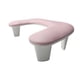 thumbnail image 4 of Cojín para reposabrazos para uñas en forma de U, piel sintética, almohada para manicura, práctico, arte de uñas Rosa, 4 of 8
