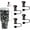 Black, variant on PTSPLLMY 4 Pcs Sparkling Diamond Straw Topper Set, Stylish Rhinestone Straw Caps Compatible with Stanley 30oz 40oz Tumblers, Perfect Compact Gift for Women (White)