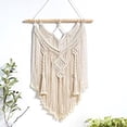 thumbnail image 2 of Bienvenido Macramé para colgar en la pared, elegante tapiz de madera flotante, decoración de pared tejida, habitación independiente, apartamento, dormitorio, regalos, decoración de balcón, 35 cm, 2 of 6