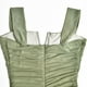 thumbnail image 5 of ALSLIAO Vestido largo elegante con corsé fruncido para mujer, sin mangas, espalda descubierta, con cremallera, para fiesta, verde, talla S, 5 of 8