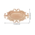 thumbnail image 2 of HINTRMENT 2Pcs Fine Polished Wood Applique Beige Decorative for Cabinet Design, 2 of 8