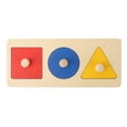 thumbnail image 2 of Rompecabezas Geometría Juguete Educativo 3 Colores Madera Fácil de Jugar Inodoro Bebé Rompecabezas Juguete para Regalo para Niños Mayores de 36 Meses ANGGREK Otros, 2 of 8
