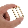 thumbnail image 4 of Uxcell 1 1/4 Inch Tri-Glide Slide Buckles, 8 Pack Metal Webbing Strap Fastener for Backpack Bag Belt, Gold, 4 of 5