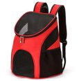 thumbnail image 3 of Goory Bag Adjustable Dog Carrier Backpack Double Zipper Pet Safety Front Carriers Hands-Free Hiking Storage Mesh Foldable Easy-Fit Red S, 3 of 3
