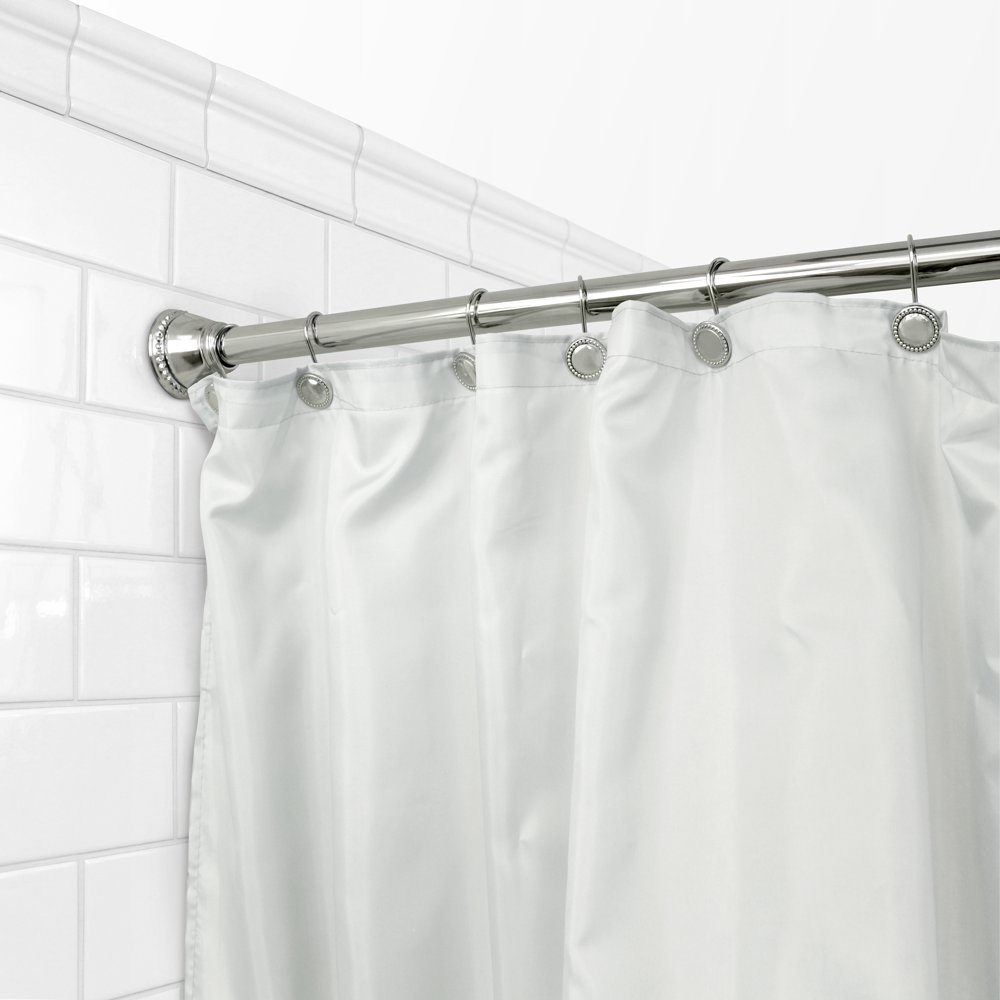 Splash Home Rust Resistant Strong Hold Constant Tension Bathroom