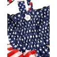 thumbnail image 6 of 4th of July Toddler Girl Outfit Halter Stars Ruffles Dresses Independence Day Summer Clothes, 6 of 7